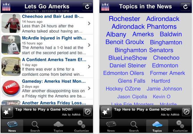 Get Amerks News with the Free iPhone or Android App
