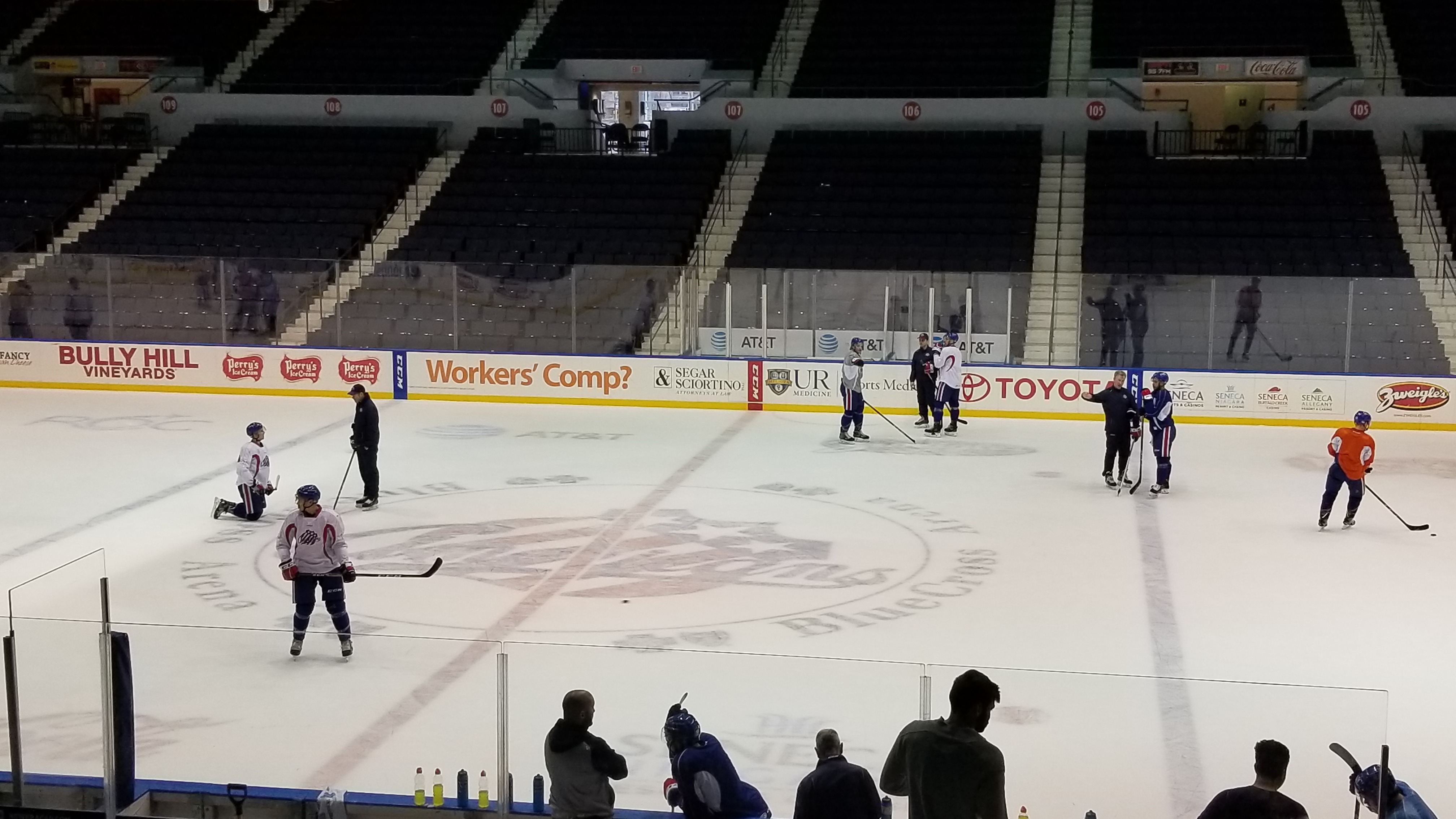 Amerks Notes: Moulson, Nylander and Ullmark Practices Faceoffs