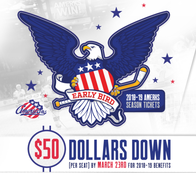 Amerks 2018-2019 Early Bird Season Ticket Pricing