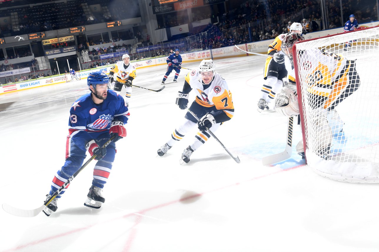 Amerks Steamrolled the Penguins