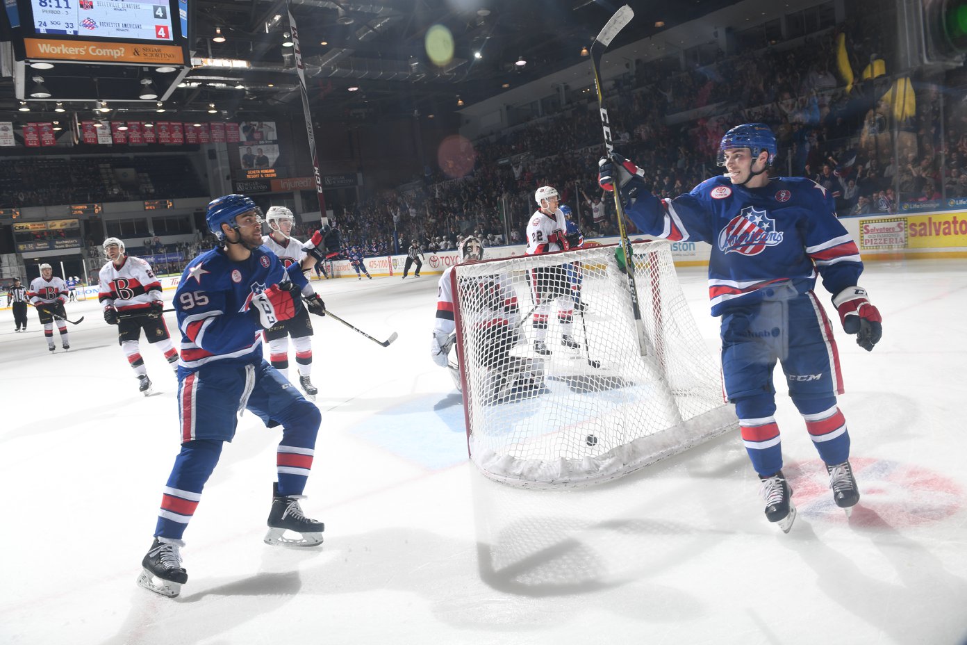 A Big Crowd Fueled Justin Bailey and the Amerks Comeback