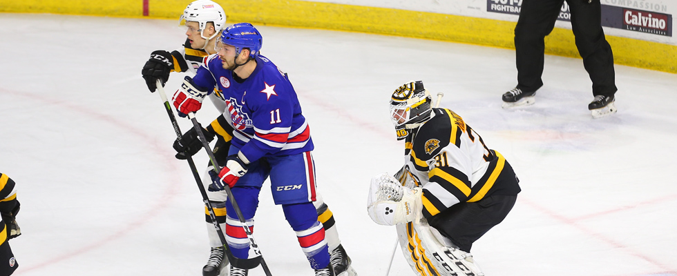 Bailey Scores Twice, But Amerks Fall in Overtime to Bruins