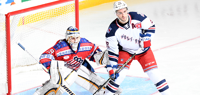 Amerks Tripped Up by Wolf Pack