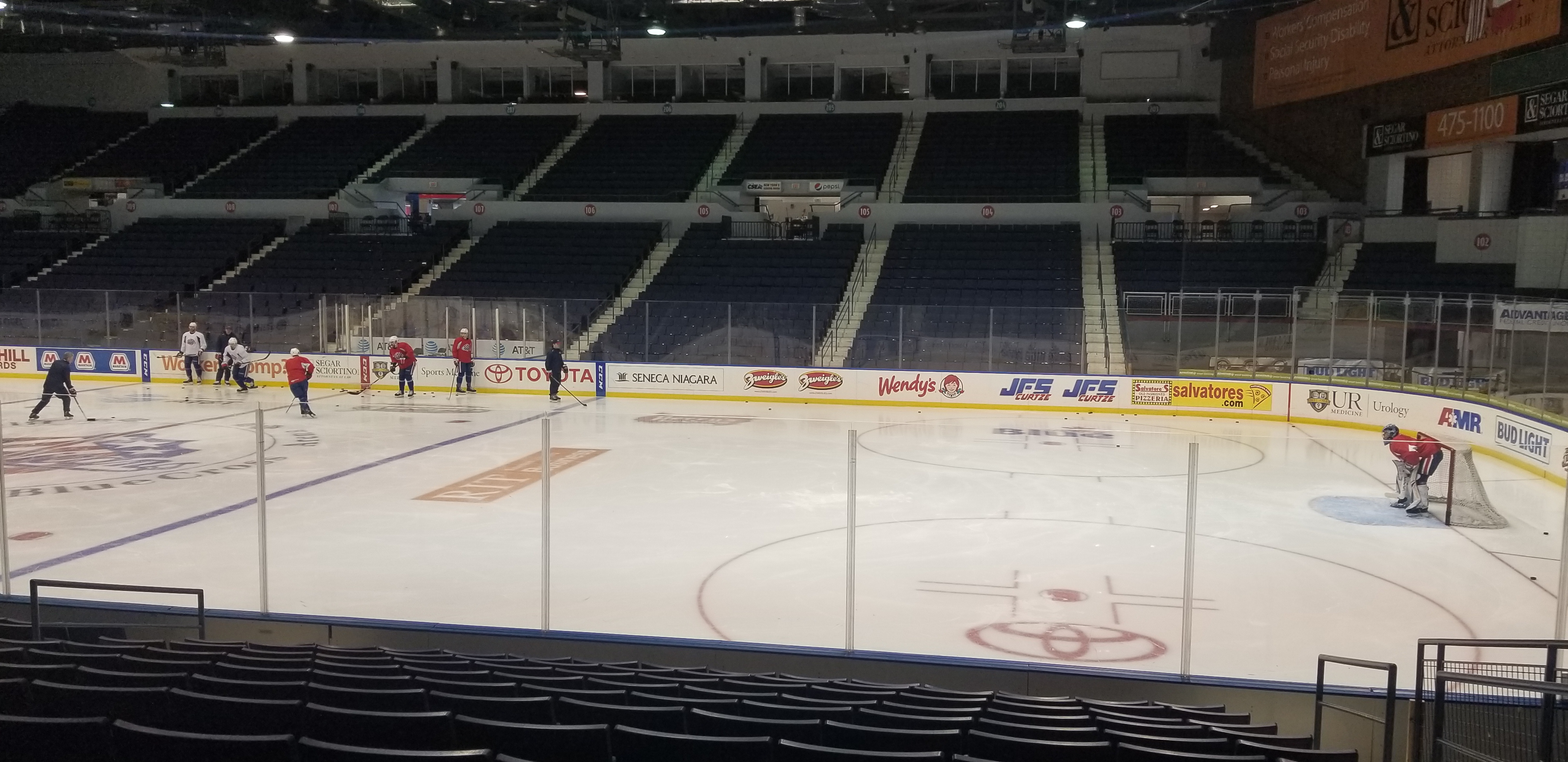 Friday Nights with the First Place Amerks; Wedgewood and Tennyson Called Up