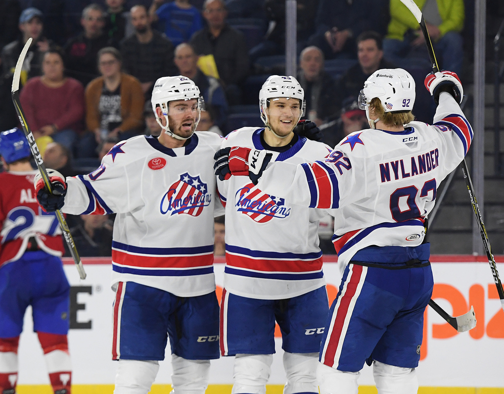 Alex Nylander Leads Amerks to a Shootout Win