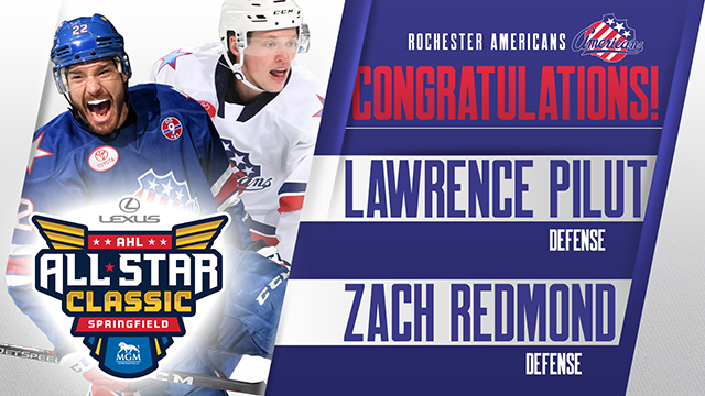 Redmond and Pilut Named to 2019 AHL All-Star Roster