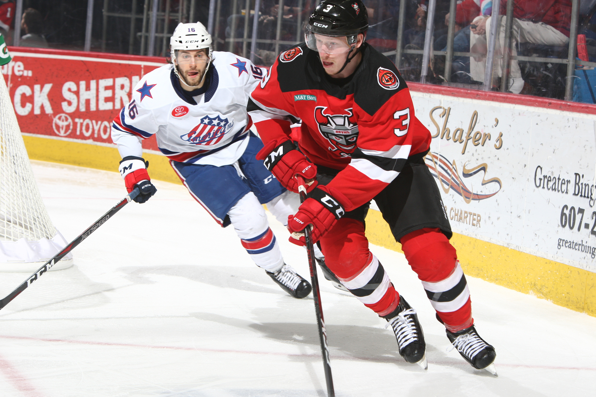 Olofsson, Leier Power Amerks to Fifth Straight Road Win