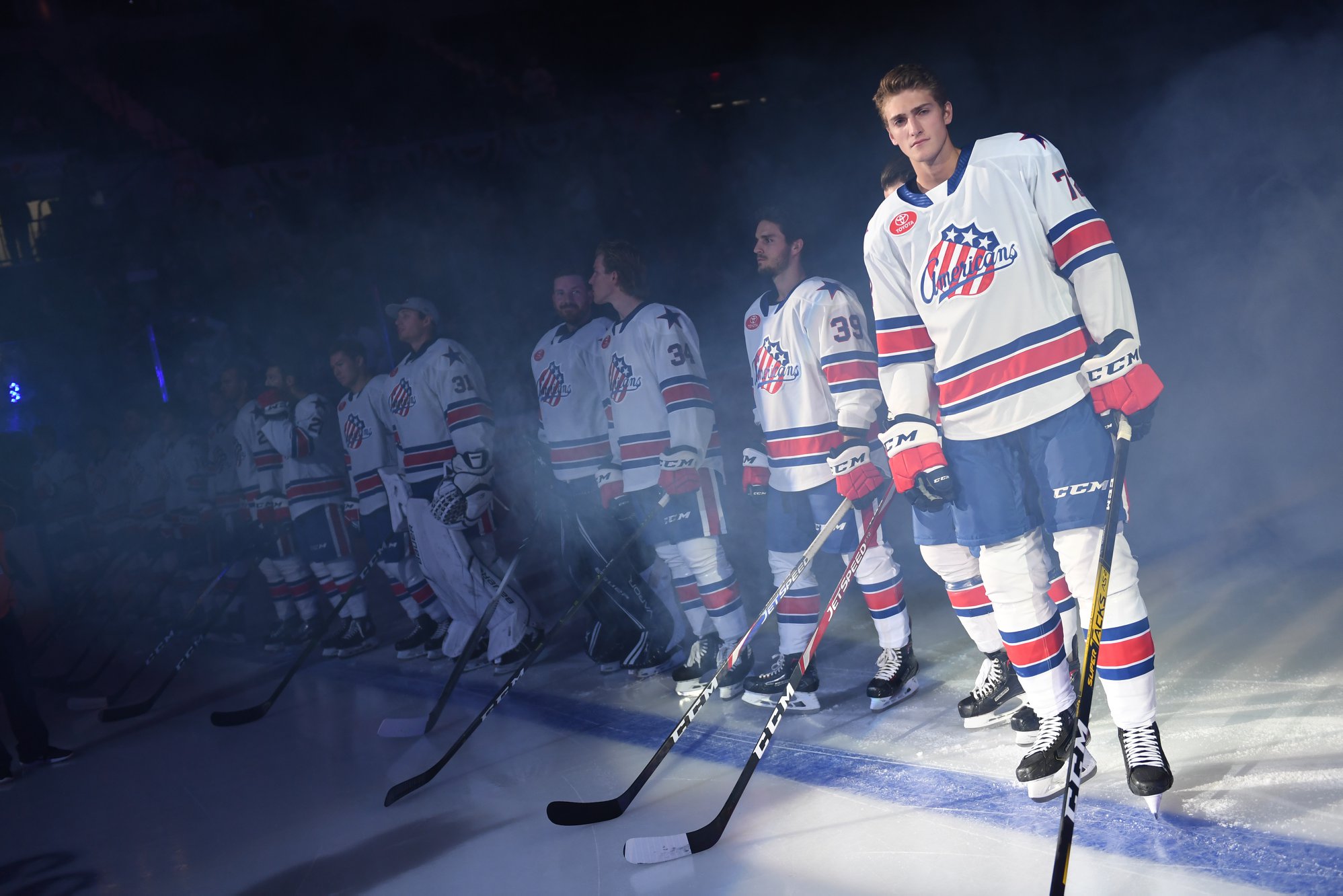 Thompson with Asplund Lead the Amerks to an Overtime Win