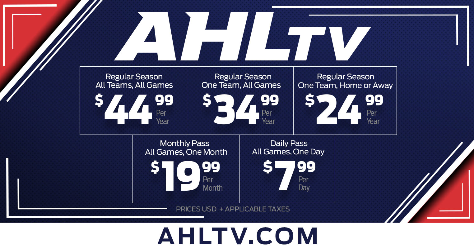 AHLTV Prices for the 2020-2021 Season
