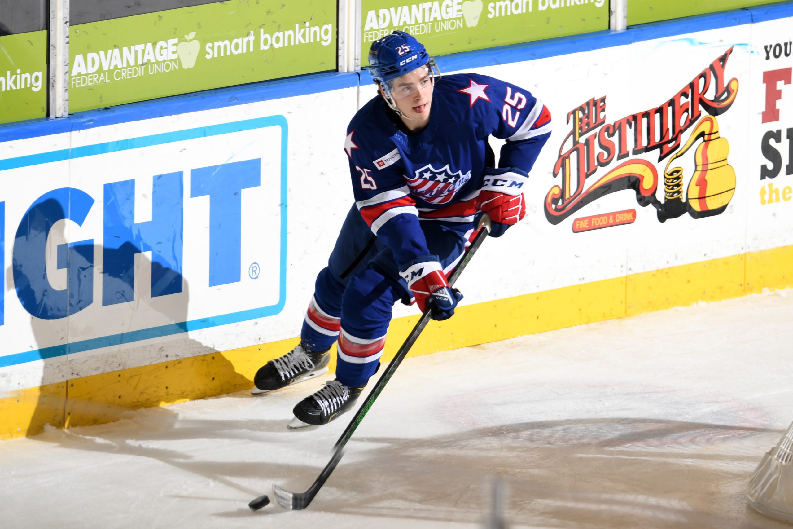 Jack Quinn stands out in debut in Amerks shootout win